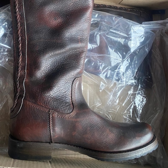 Frye Brown Leather Riding Boots - Picture 4 of 5